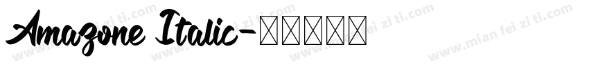 Amazone Italic字体转换